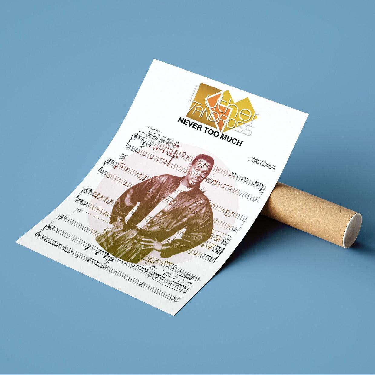 Luther Vandross - Never Too Much Poster - 98types