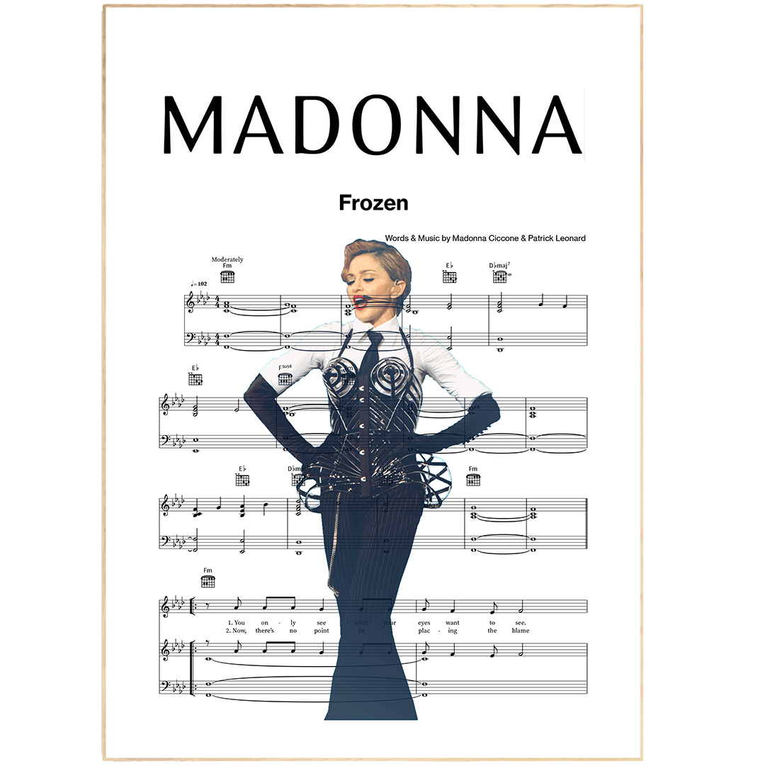 Madonna - Frozen Poster - 98typesMusic