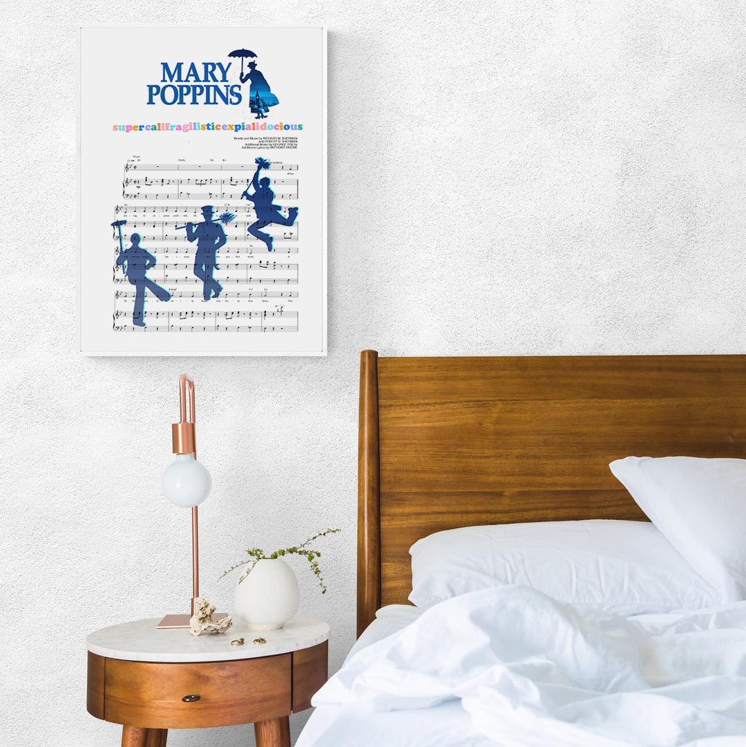 Mary poppoings - Supercalifragilisticexpialidocious Poster - 98typesMusic