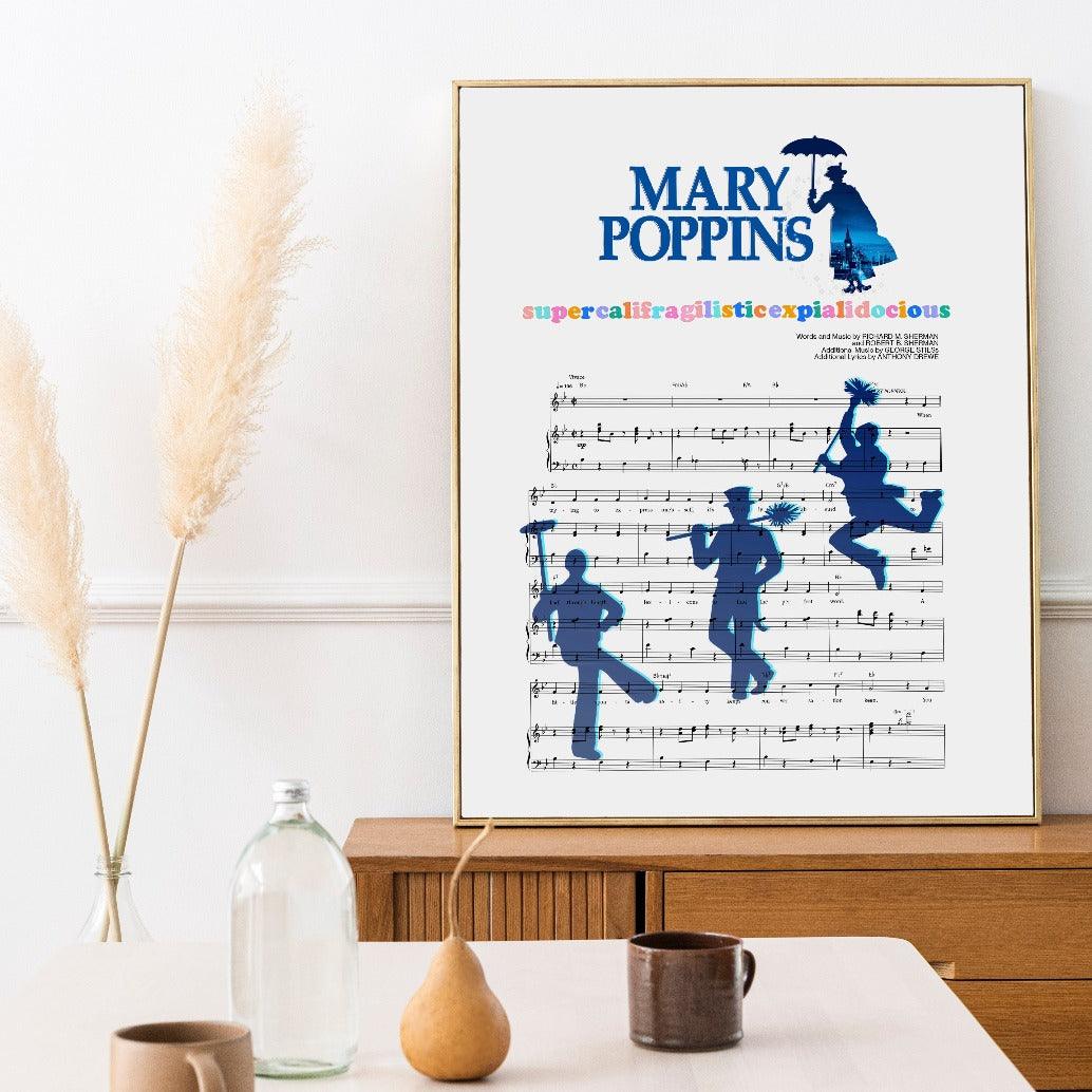 Mary poppoings - Supercalifragilisticexpialidocious Poster - 98typesMusic