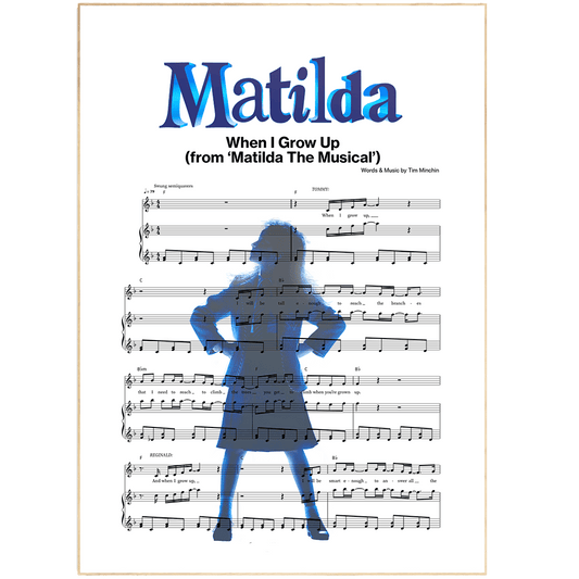 Matilda When I Grow Up Poster - 98types