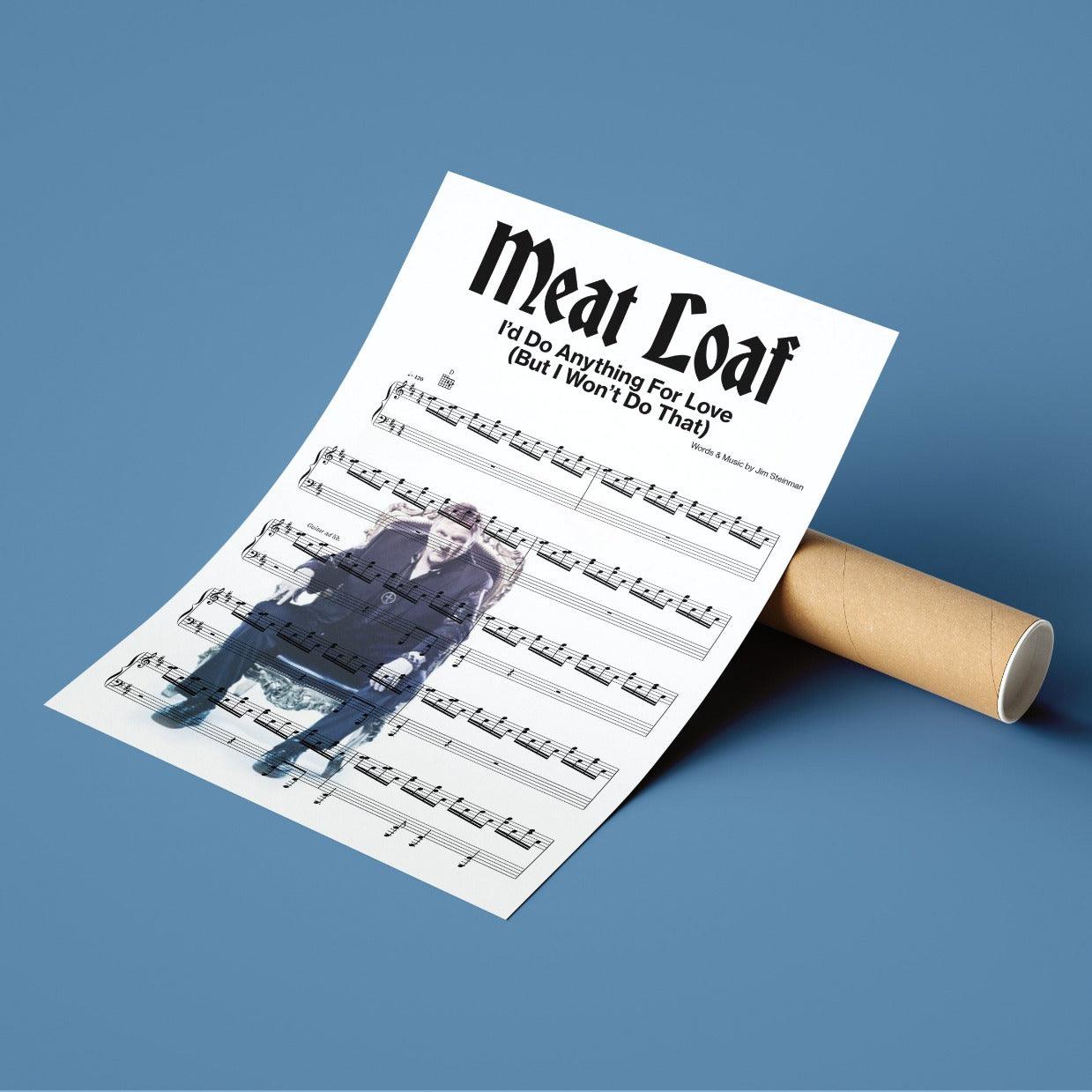 Meat Loaf - I'd Do Anything For Love Poster - 98typesMusic