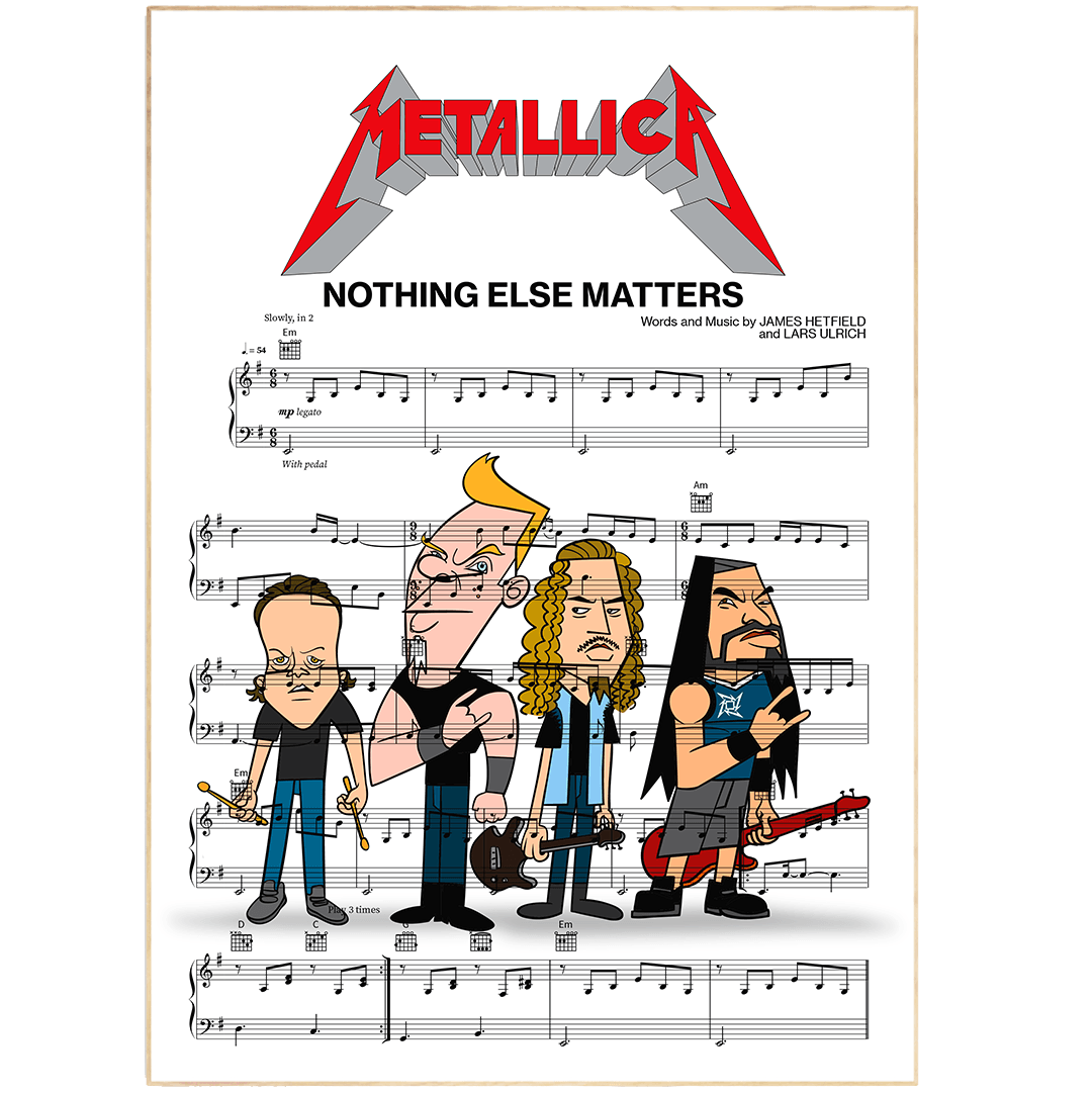Metallica - Nothing Else Matters Print - 98typesMusic