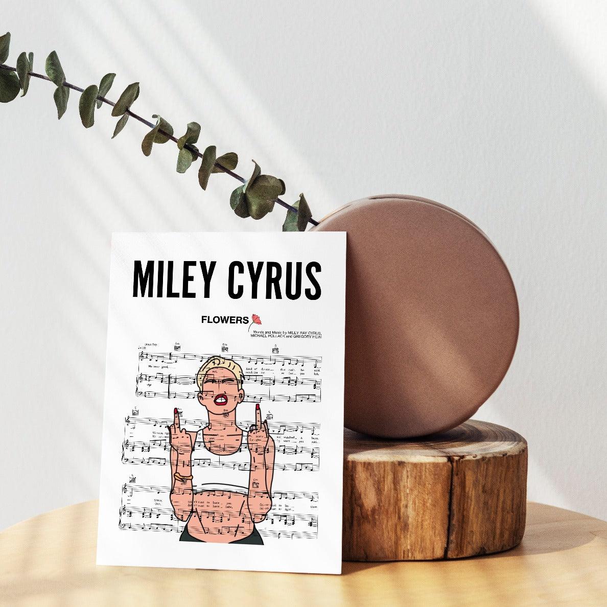 Miley Cyrus - FLOWERS Poster - 98types