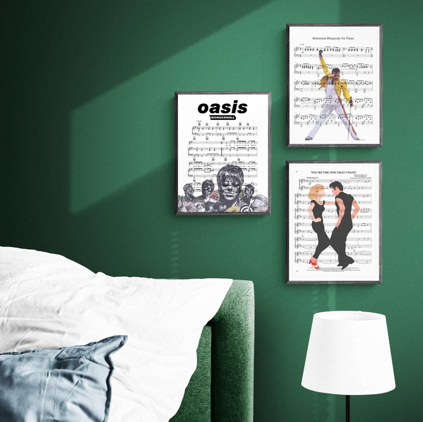 Oasis - Wonderwall Song Lyric Print - 98types