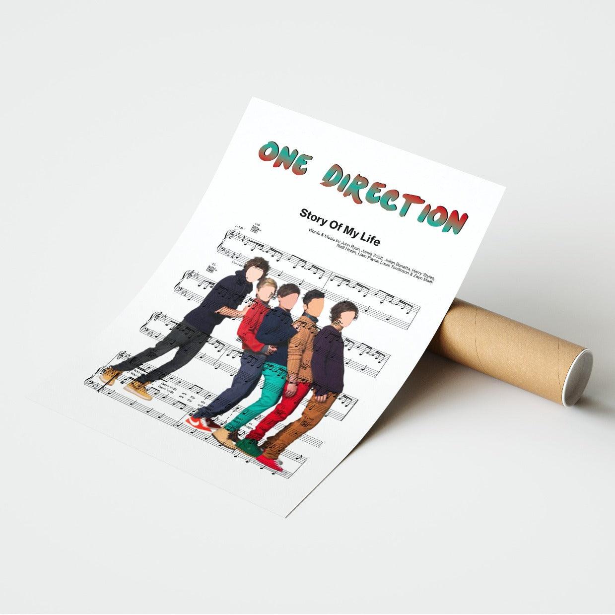 One Direction - Story Of My Life Poster - 98typesMusic