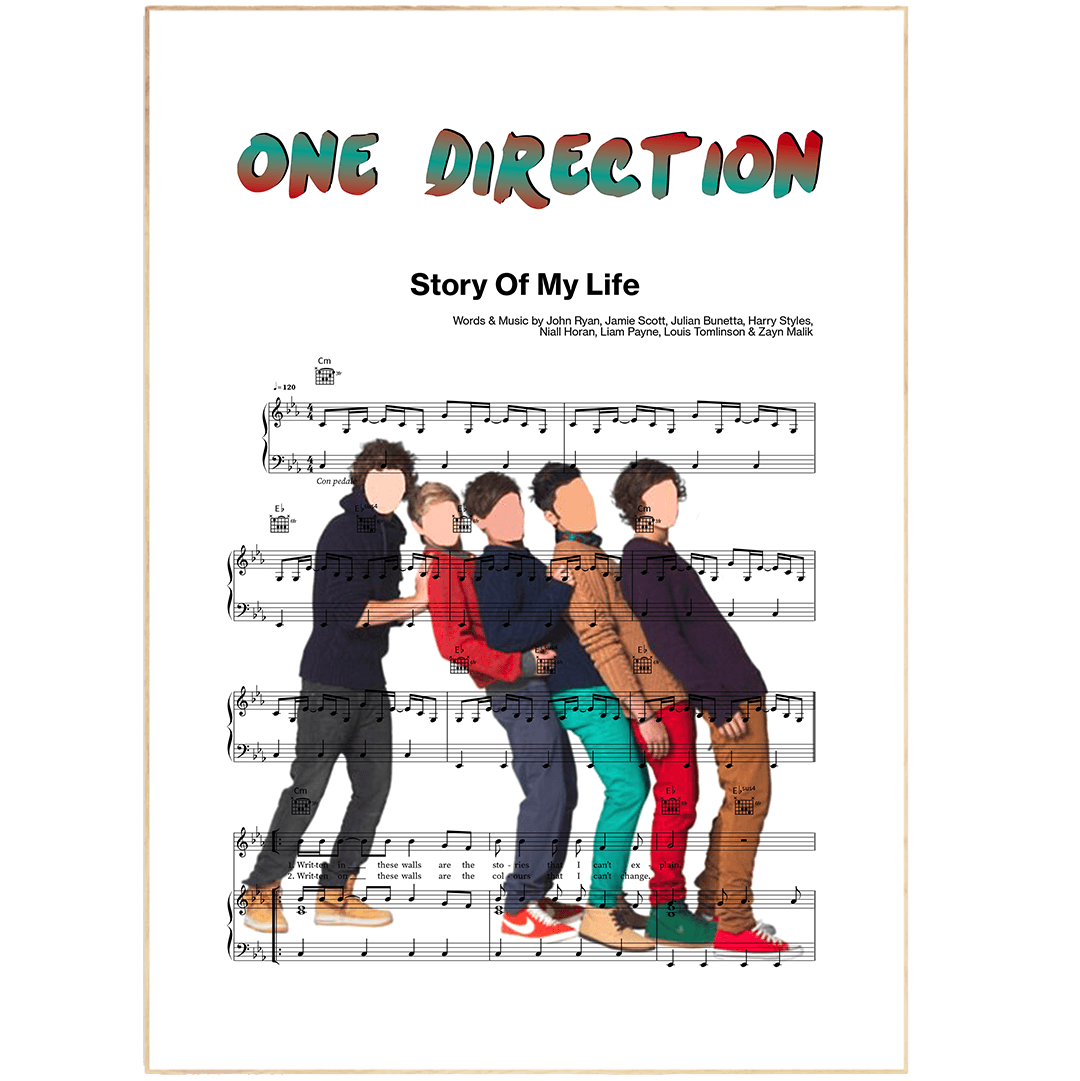 One Direction - Story Of My Life Poster - 98typesMusic