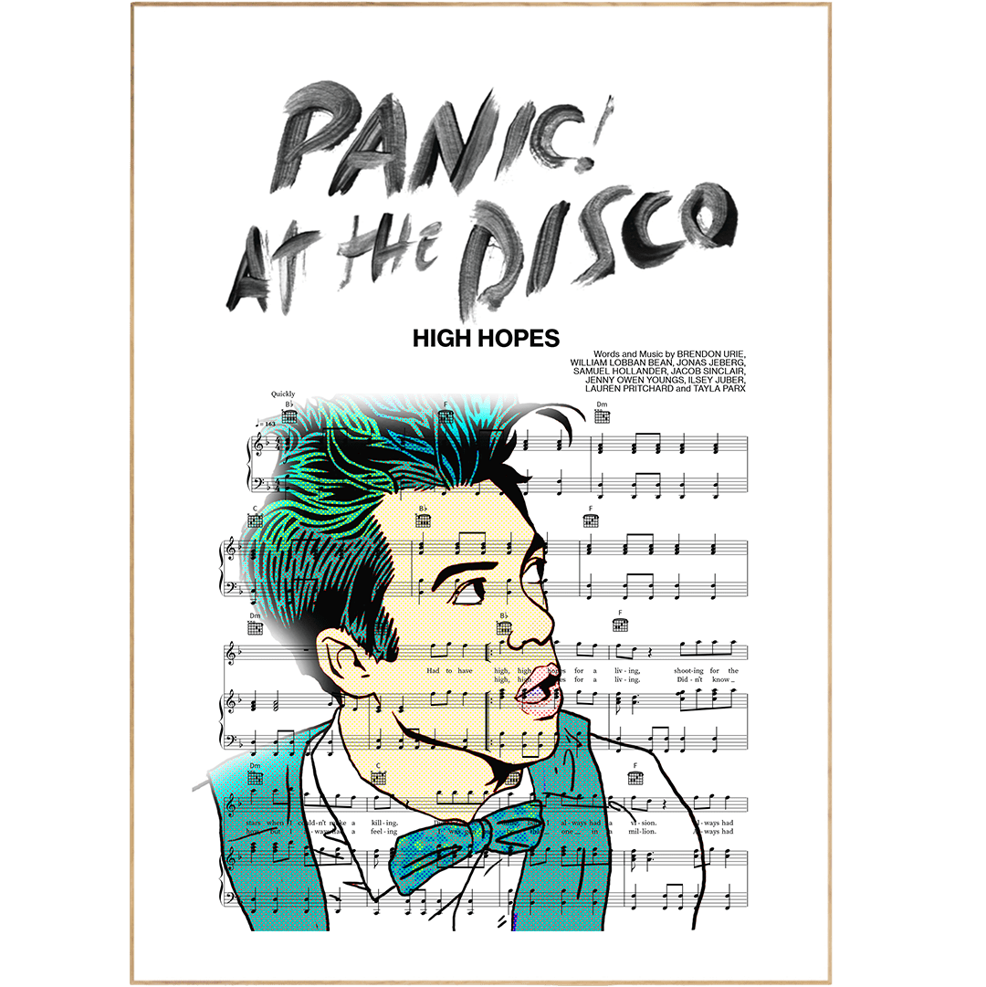 Panic at the Disco - High Hopes Poster - 98typesMusic