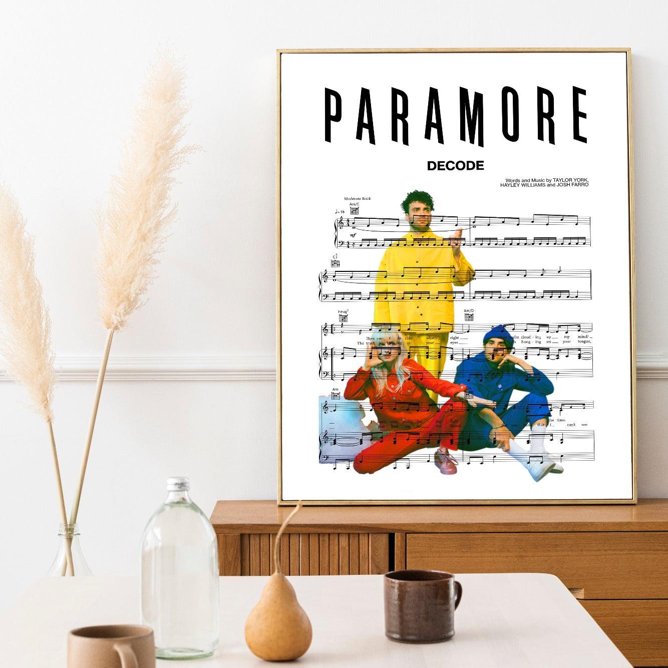 Paramore - DECODE Poster - 98types