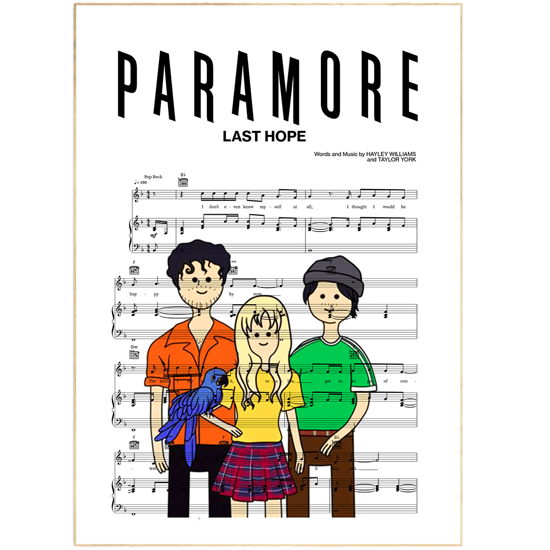 Paramore - LAST HOPE Poster - 98types
