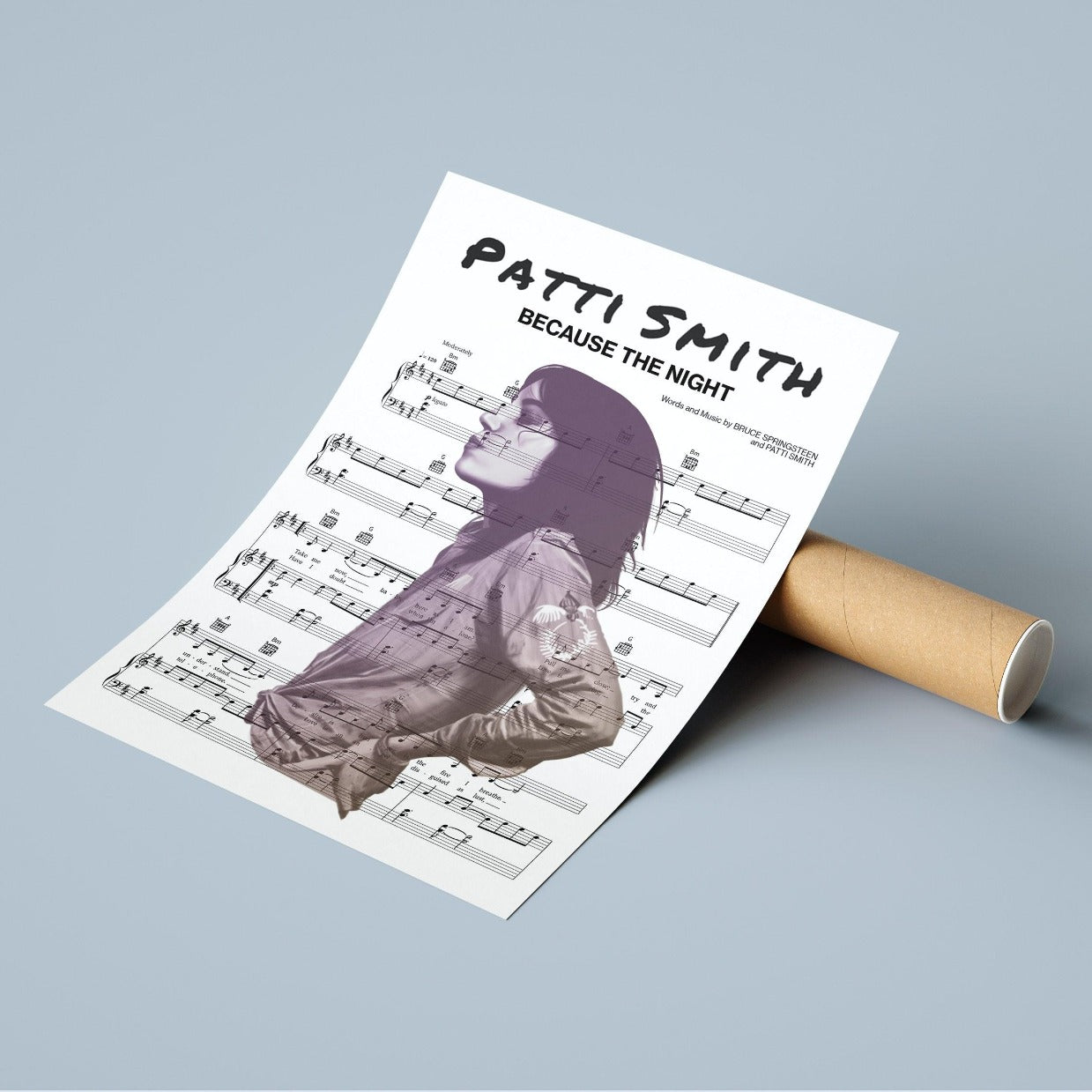 Patti Smith - Because the Night Poster - 98types
