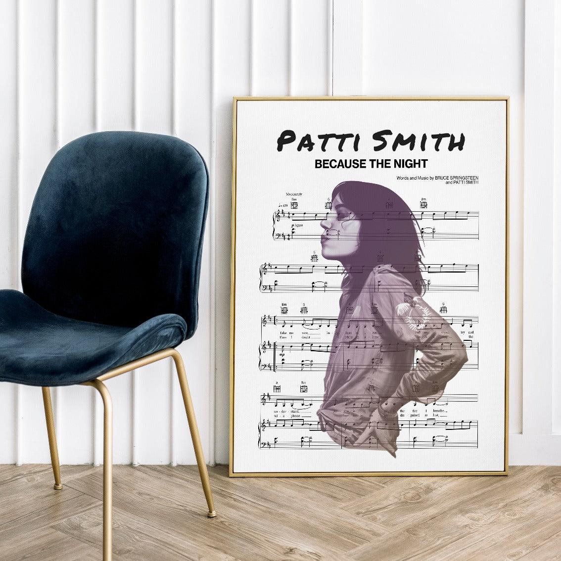 Patti Smith - Because the Night Poster - 98types
