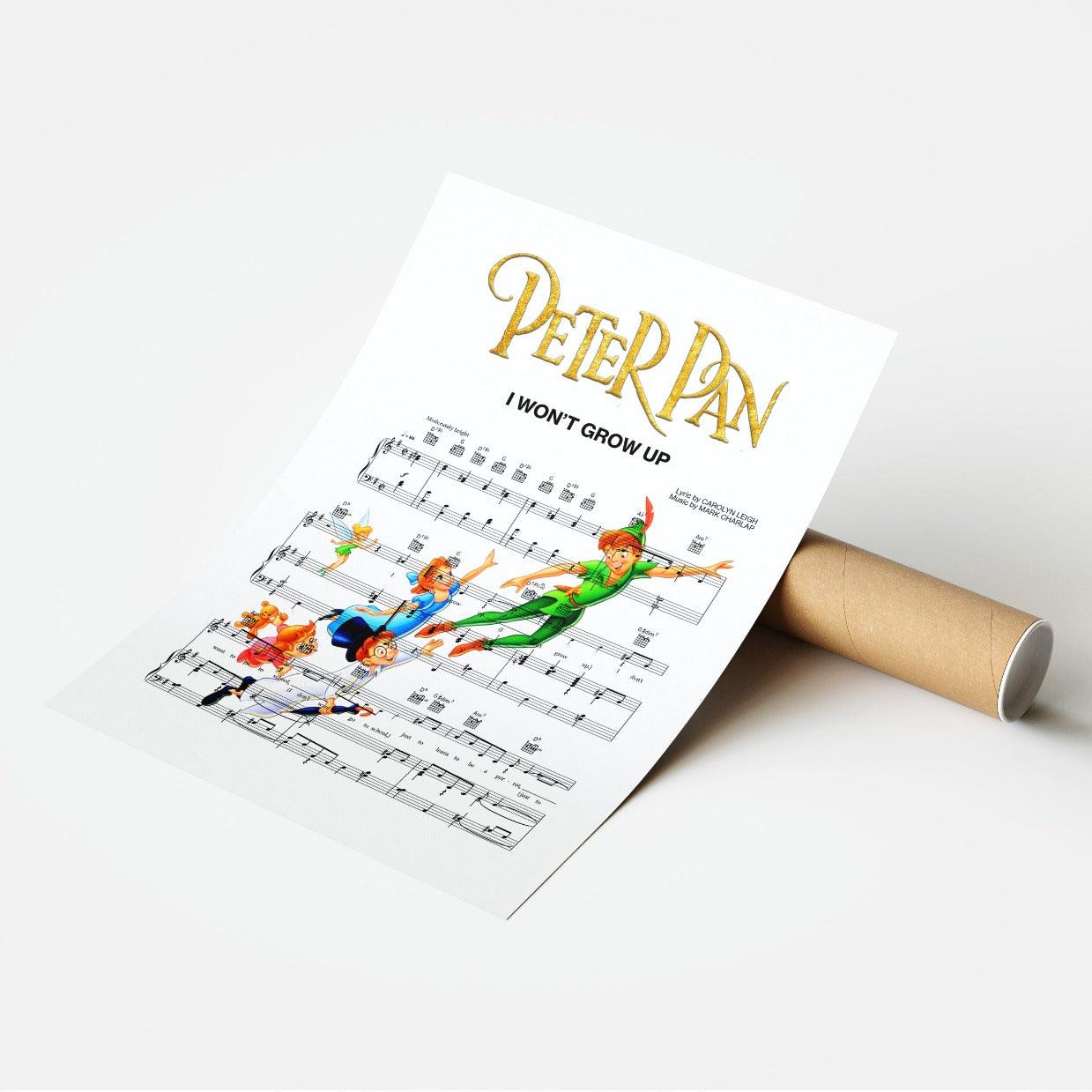 Peter Pan - I Won't Grow Up Poster - 98types