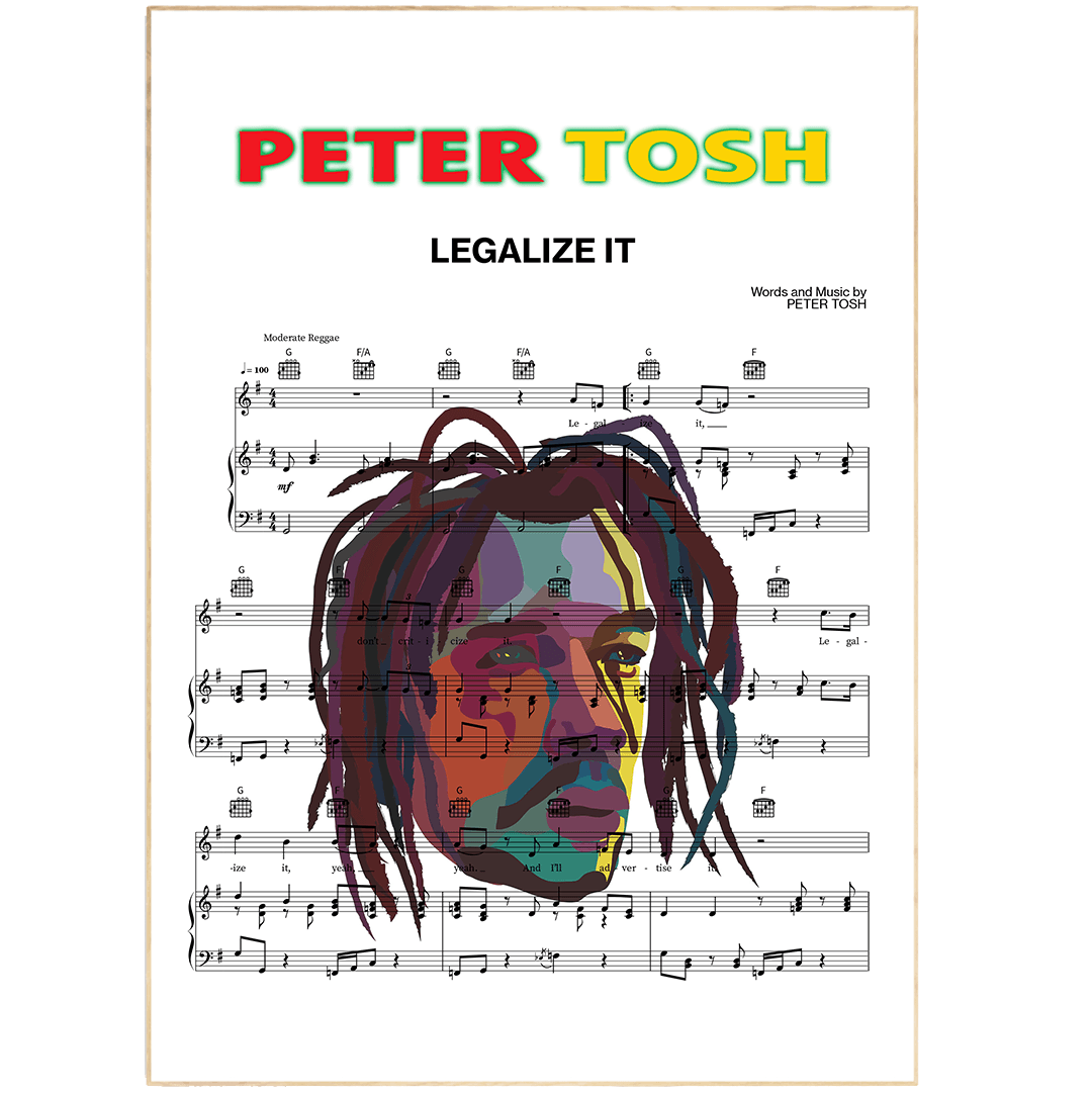 Peter Tosh - Legalize It Poster - 98typesMusic