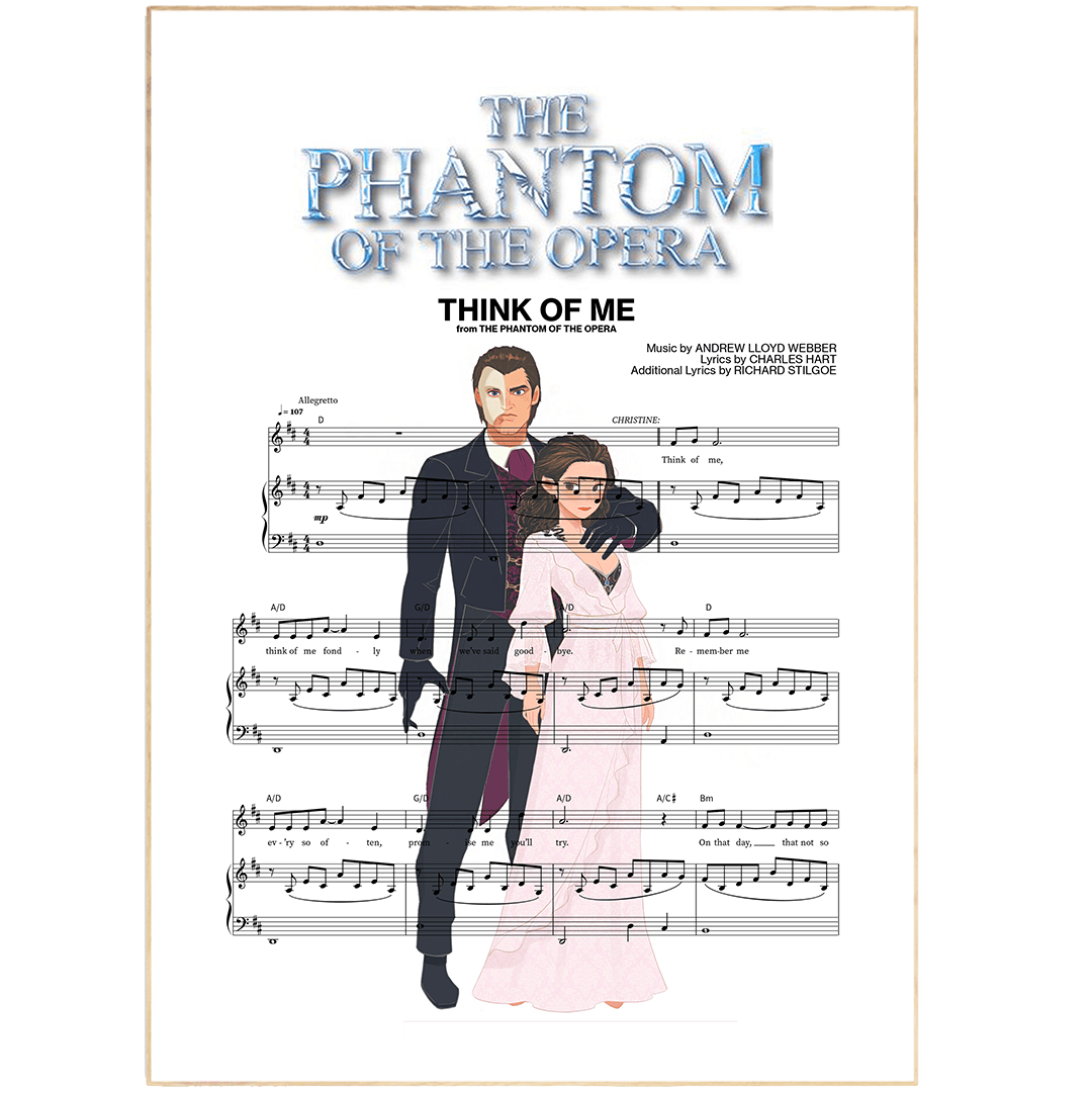 Phantom of the opera - THINK OF ME Poster - 98types