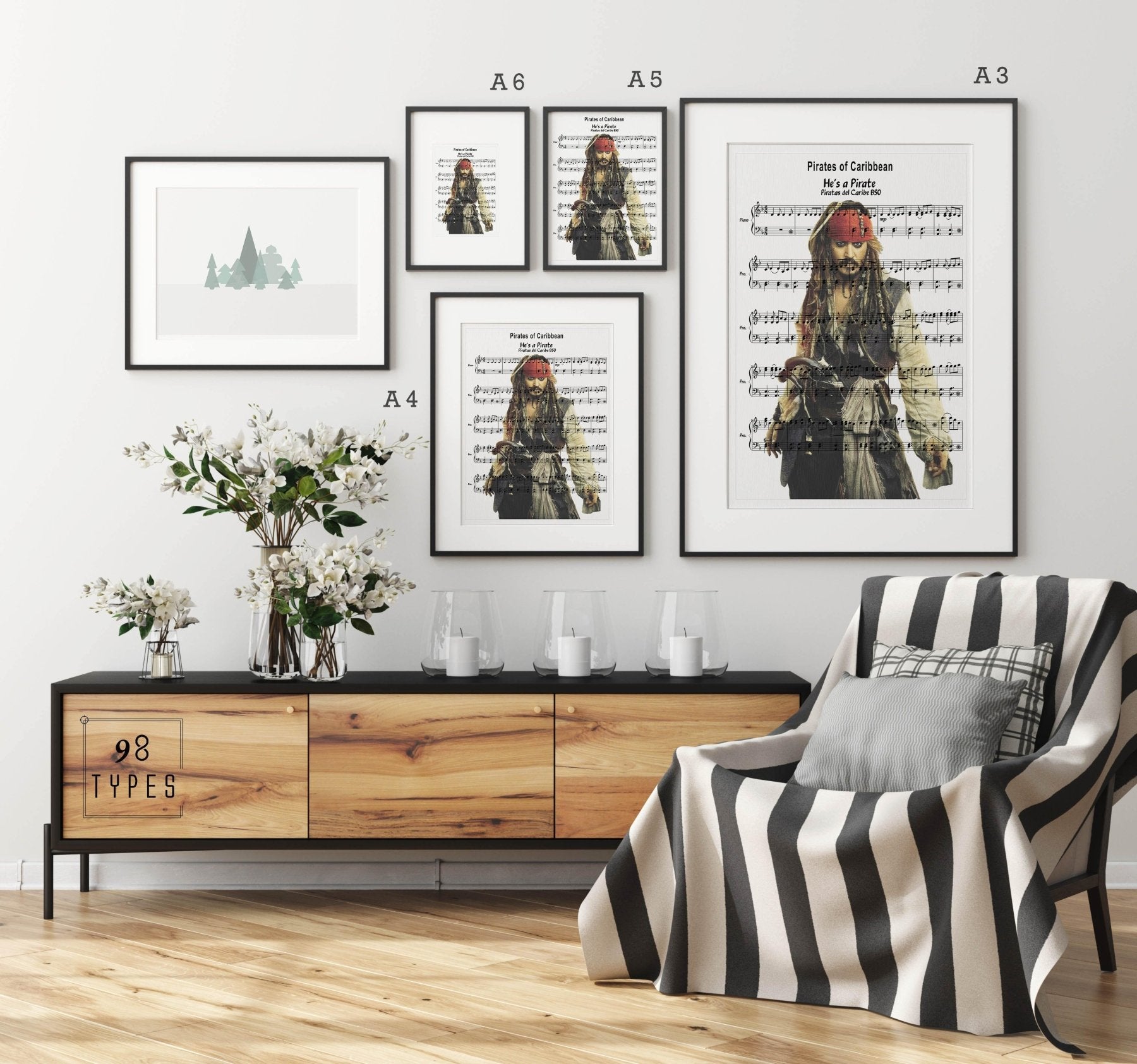 Pirates of the Caribbean - He's a Pirate Theme Print - 98types