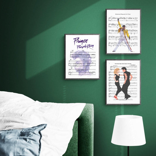 Prince Purple Rain 1984 song lyric print UK — classic pop wall art 260gsm archival matte Camden Market