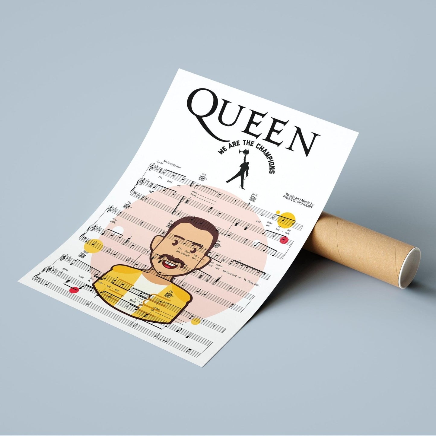 Queen - We Are The Champions Print - 98typesMusic