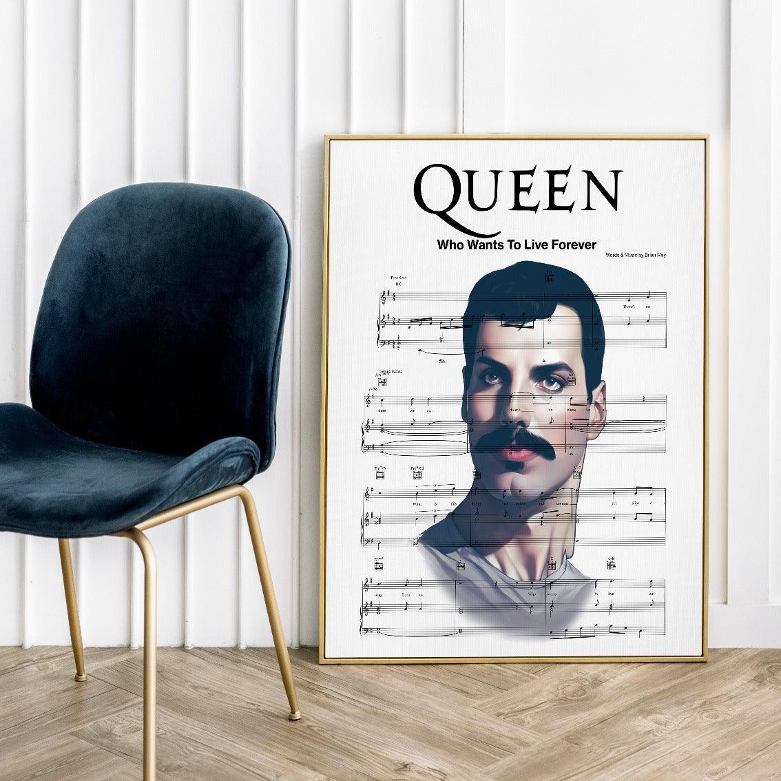 Queen - Who Wants To Live Forever Print - 98typesMusic