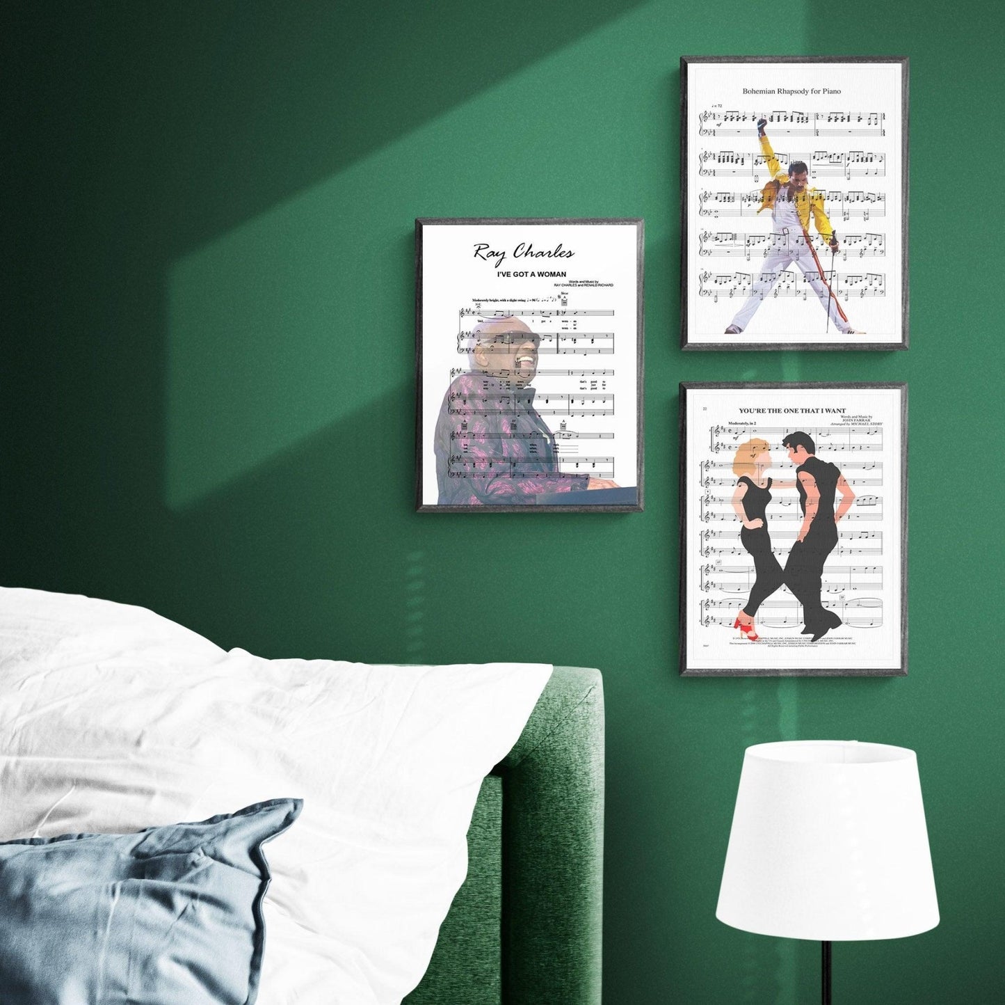 Ray Charles I Got a Woman 1954 song lyric print UK — soul music wall art 260gsm archival matte Camden Market