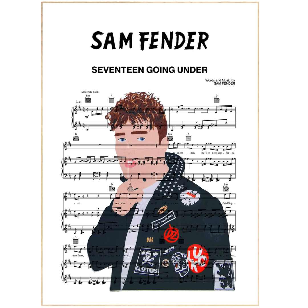 Sam Fender - SEVENTEEN GOING UNDER Poster - 98types