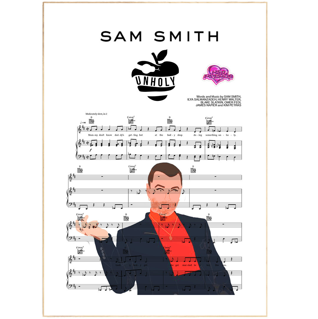 Sam Smith - Unholy Poster - 98types