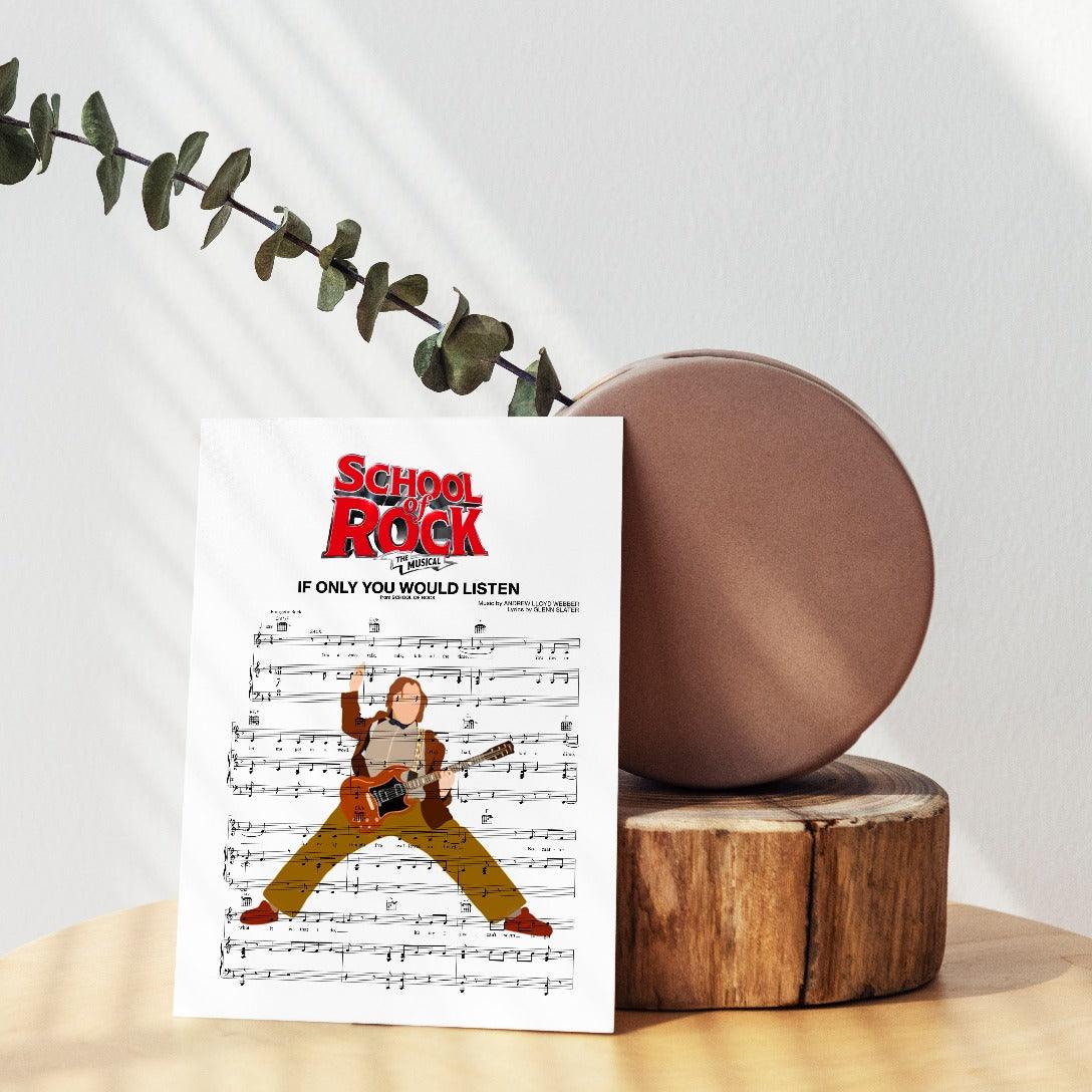 School of Rock - IF ONLY YOU WOULD LISTEN Poster - 98types
