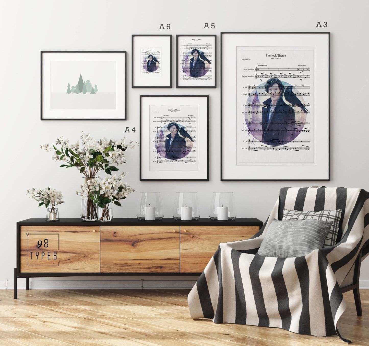 Sherlock Theme Song Print - 98types