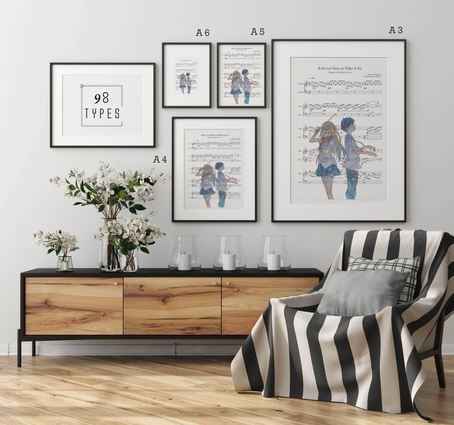 Shigatsu wa Kimi no Uso - Kimi wa Haru no Naka ni Iru Print - 98types