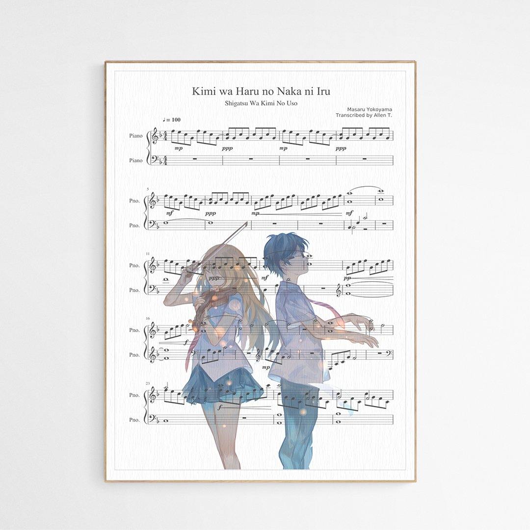 Shigatsu wa Kimi no Uso - Kimi wa Haru no Naka ni Iru Print - 98types