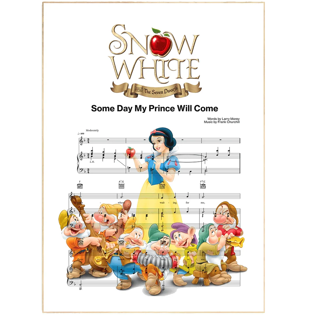Snow White - Someday My Prince Will Come Print - 98types