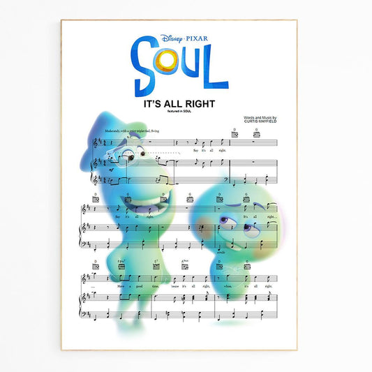 Soul • It's All Right Song Lyric Print - 98types