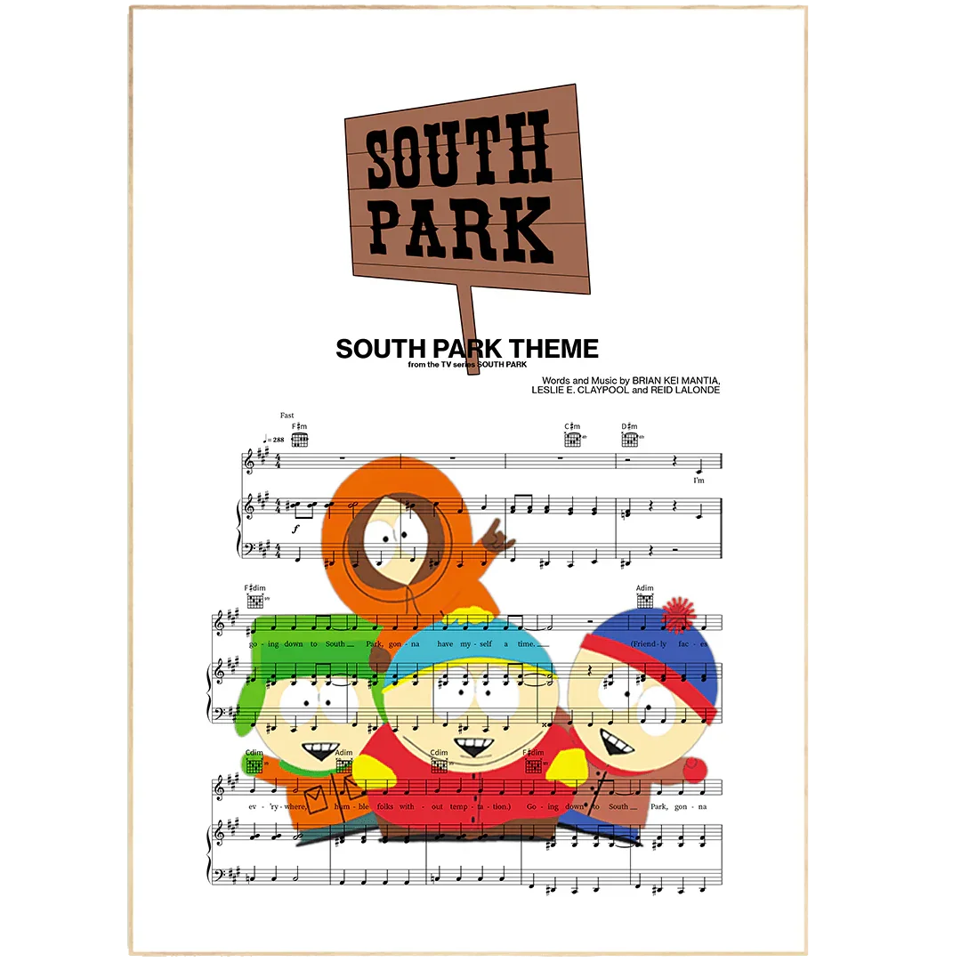 SOUTH PARK - MAIN THEME Poster - 98types