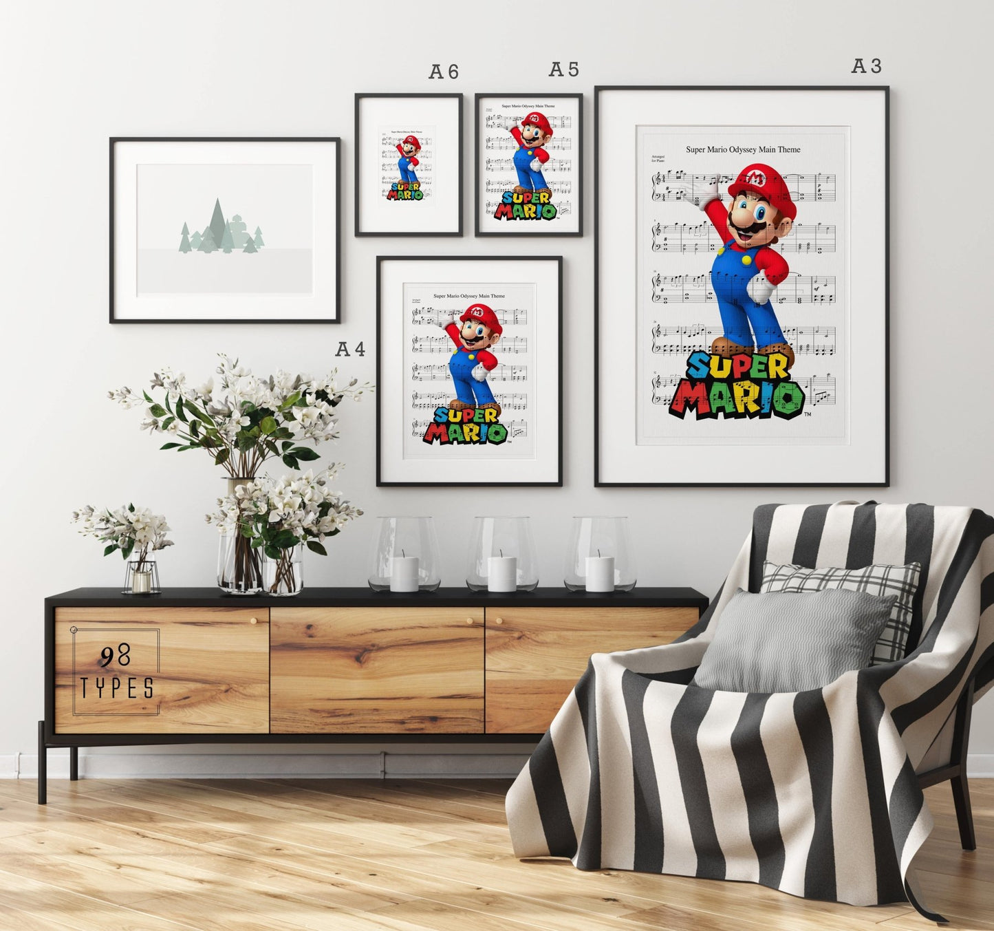 Super Mario Bros Theme Song Print - 98types