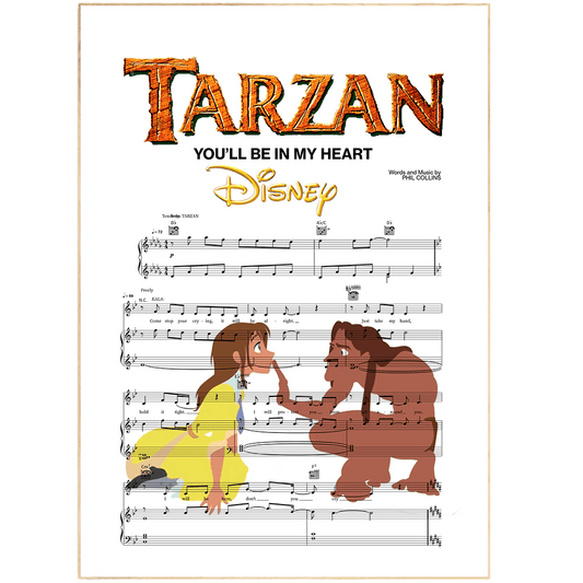 Tarzan - YOU’LL BE IN MY HEART Print - 98types