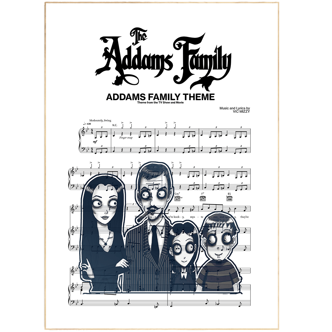 The Addams Family - Pulled Print - 98types