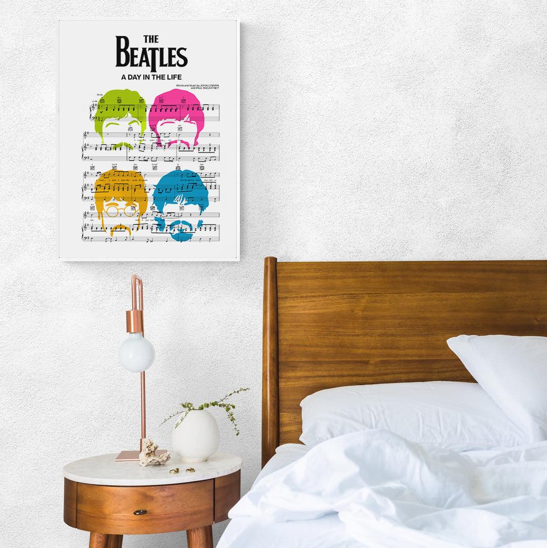 The Beatles • A Day In The Life Song Lyric Print - 98types