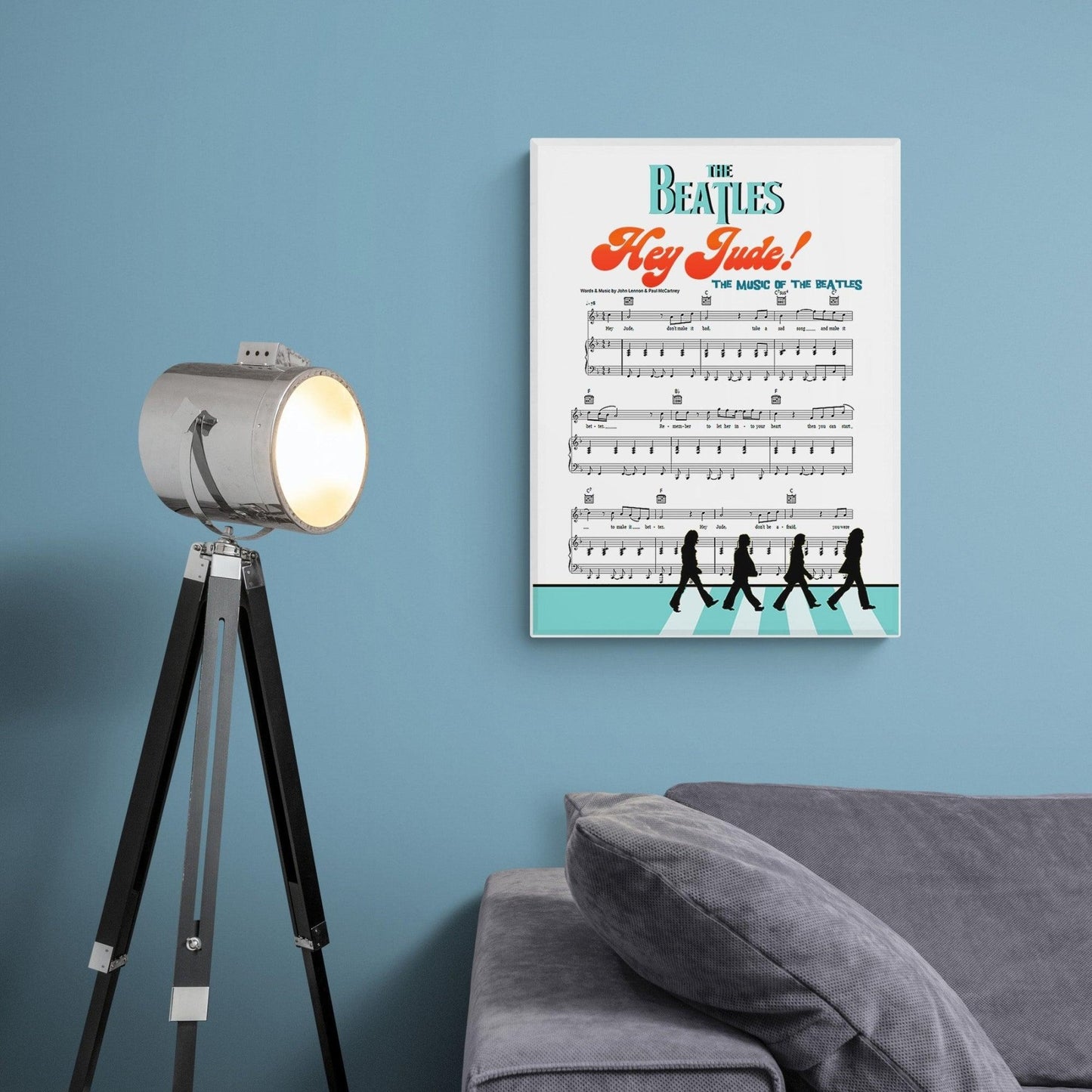 The Beatles • Hey Jude Song Lyric Print - 98types