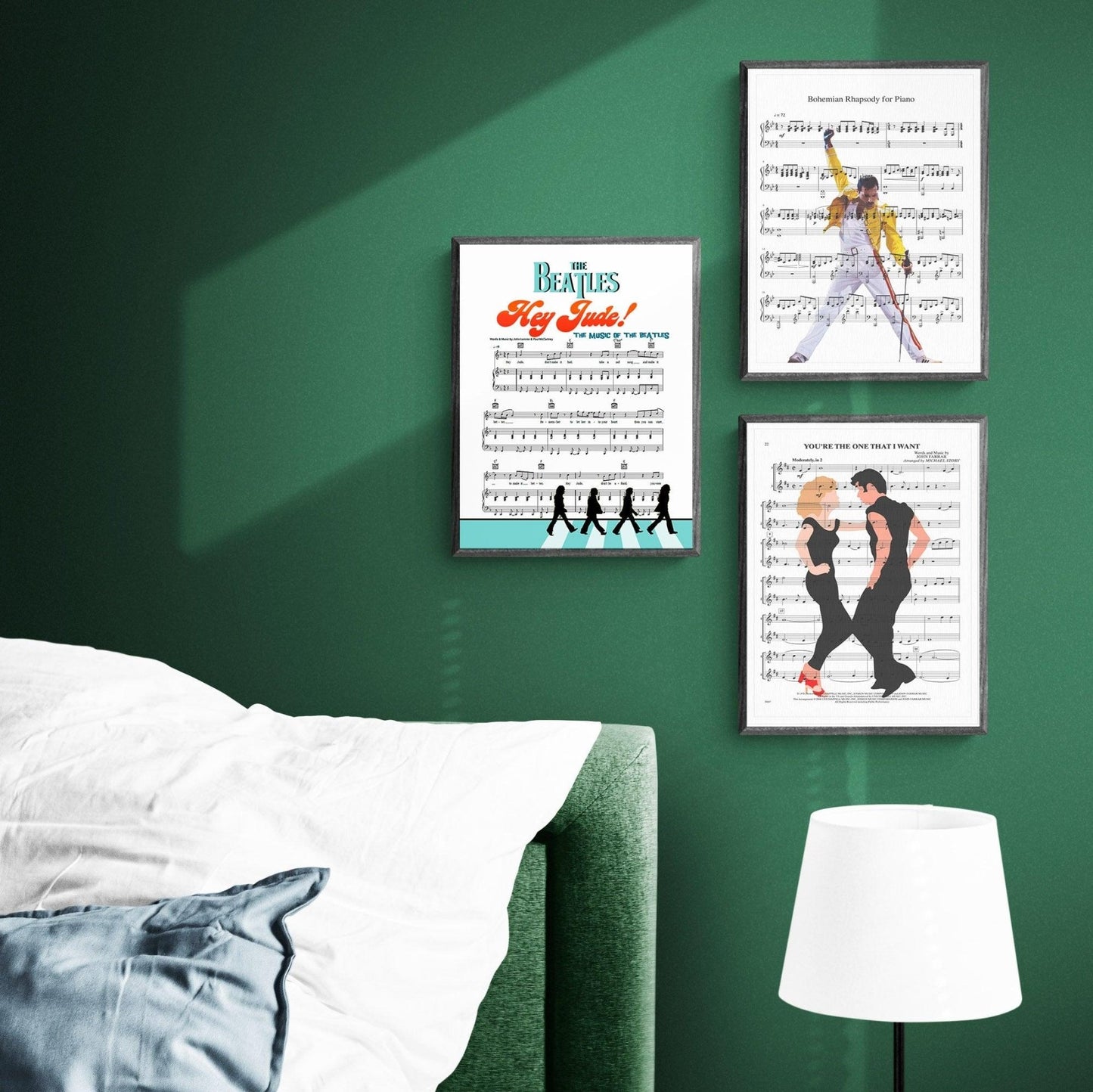 The Beatles Hey Jude 1968 song lyric print UK — classic pop wall art 260gsm archival matte Camden Market