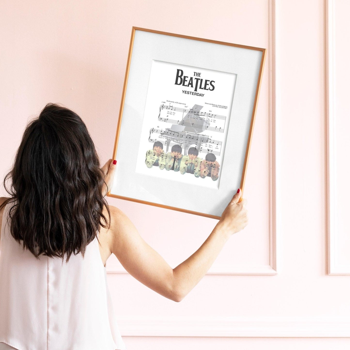 THE BEATLES - Yesterday Theme Song Print - 98typesMusic