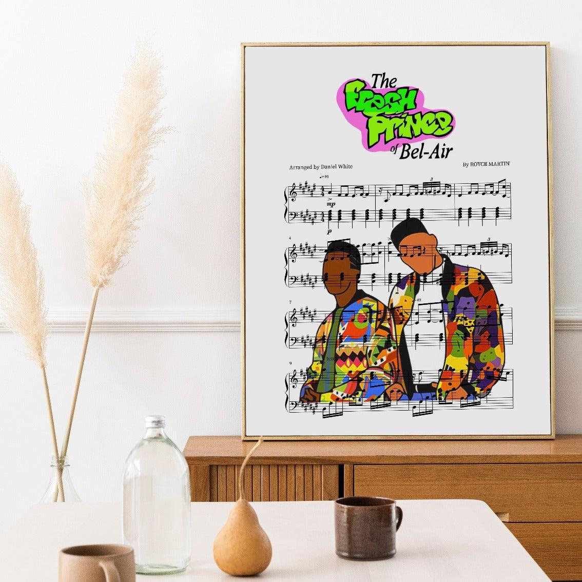 The Fresh Prince Of Bel Air Theme Poster - 98typesMusic