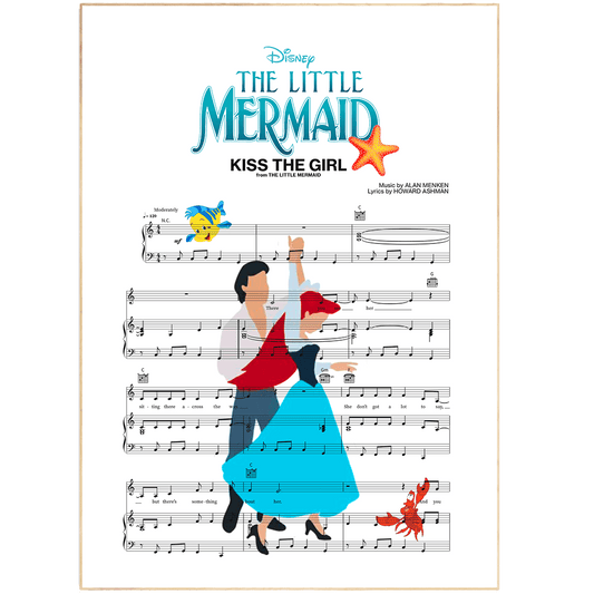 The Little Mermaid - KISS THE GIRL Print - 98types