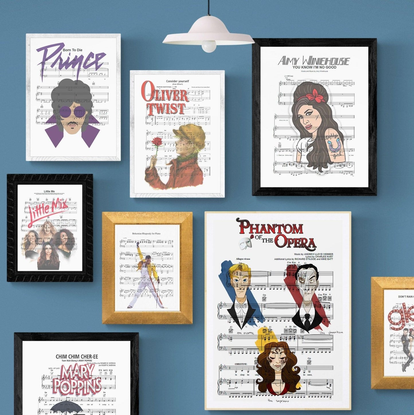The Phantom of the Opera Song Lyric Print - 98types