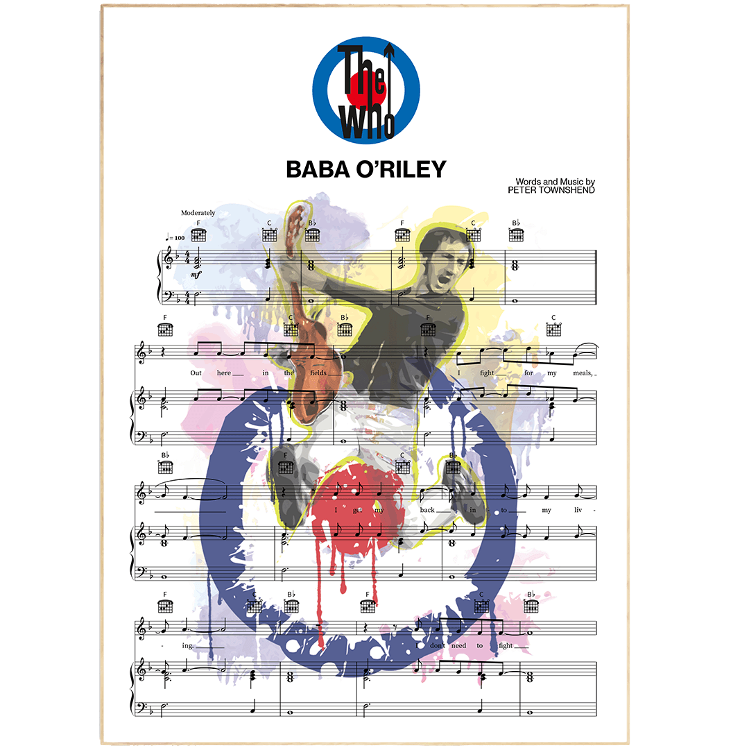 The Who - Baba O'riley Poster - 98typesMusic
