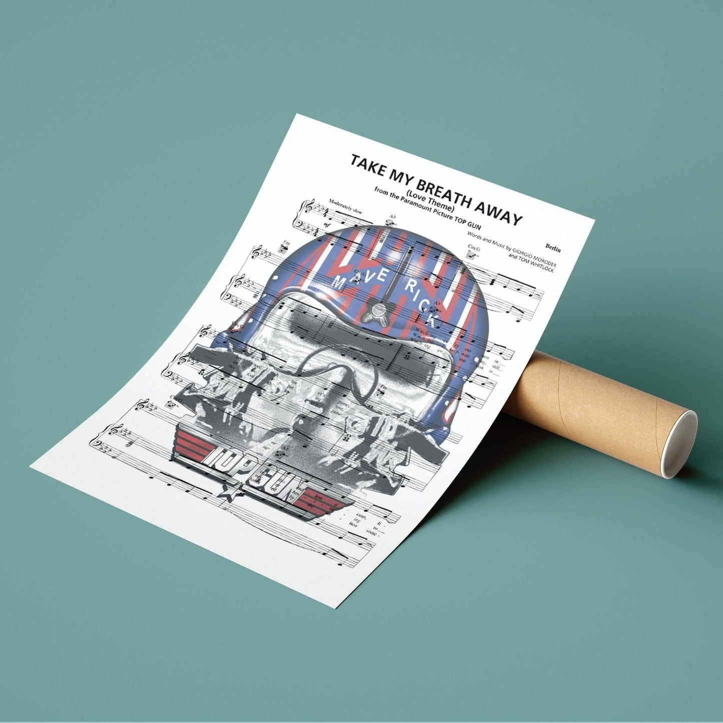 Top Gun • Take My Breath Away Print - 98typesMusic