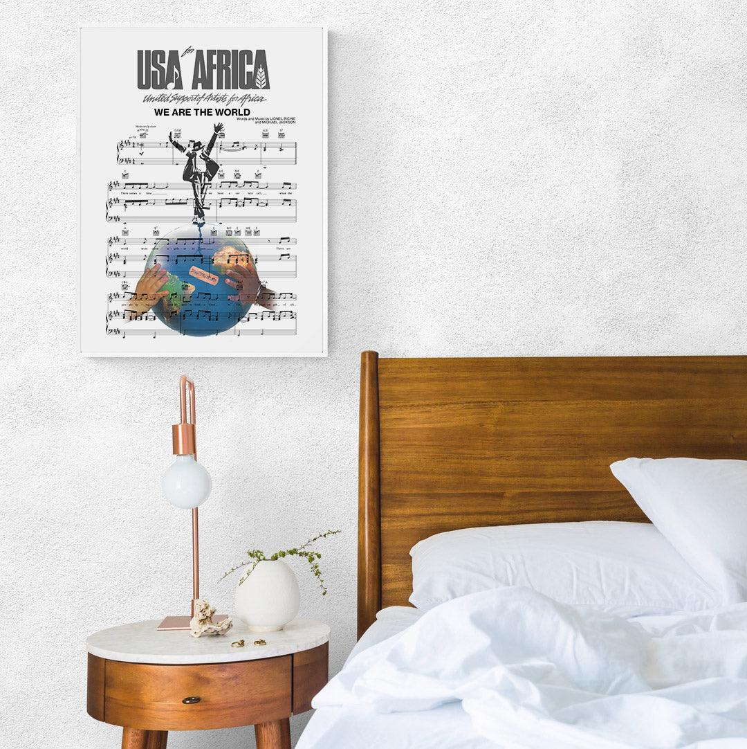 U.S.A. For Africa - We Are the World Theme Song Print - 98types