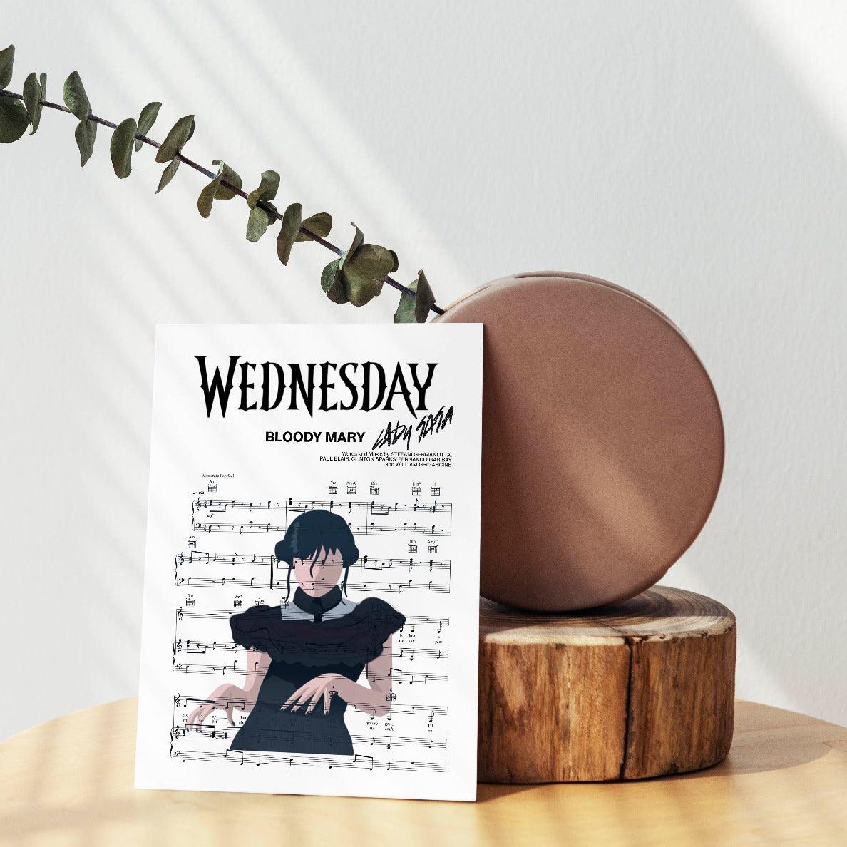 Wenesday Dance - BLOODY MARY Poster - 98typesMusic
