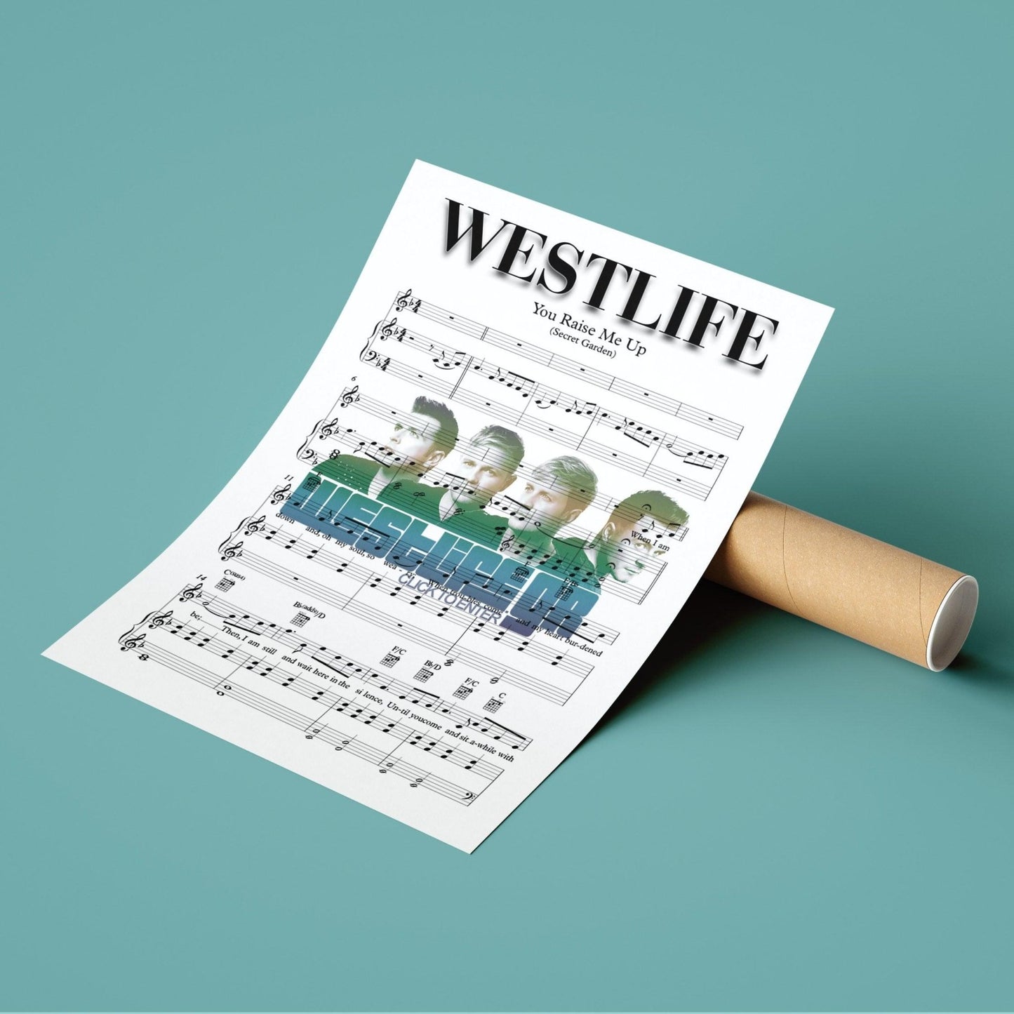 Westlife • You Raise Me Up Print - 98typesMusic