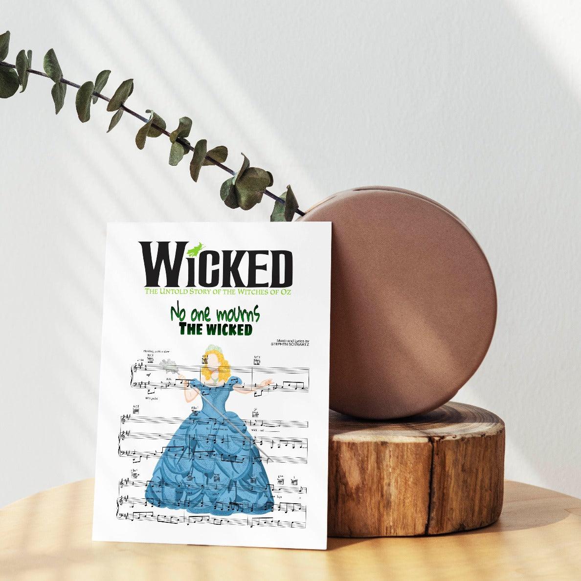 Wicked - NO ONE MOURNS THE WICKED Poster - 98typesMusic