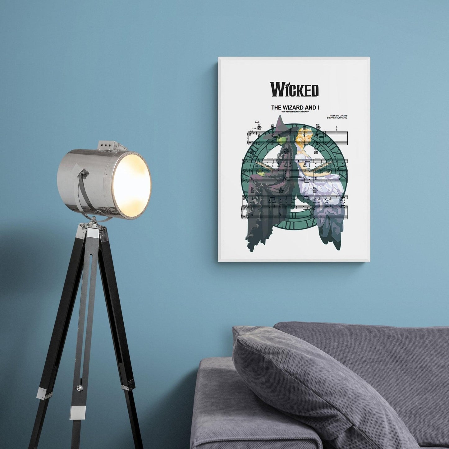 Wicked - The Wizard and I Music Print - 98types